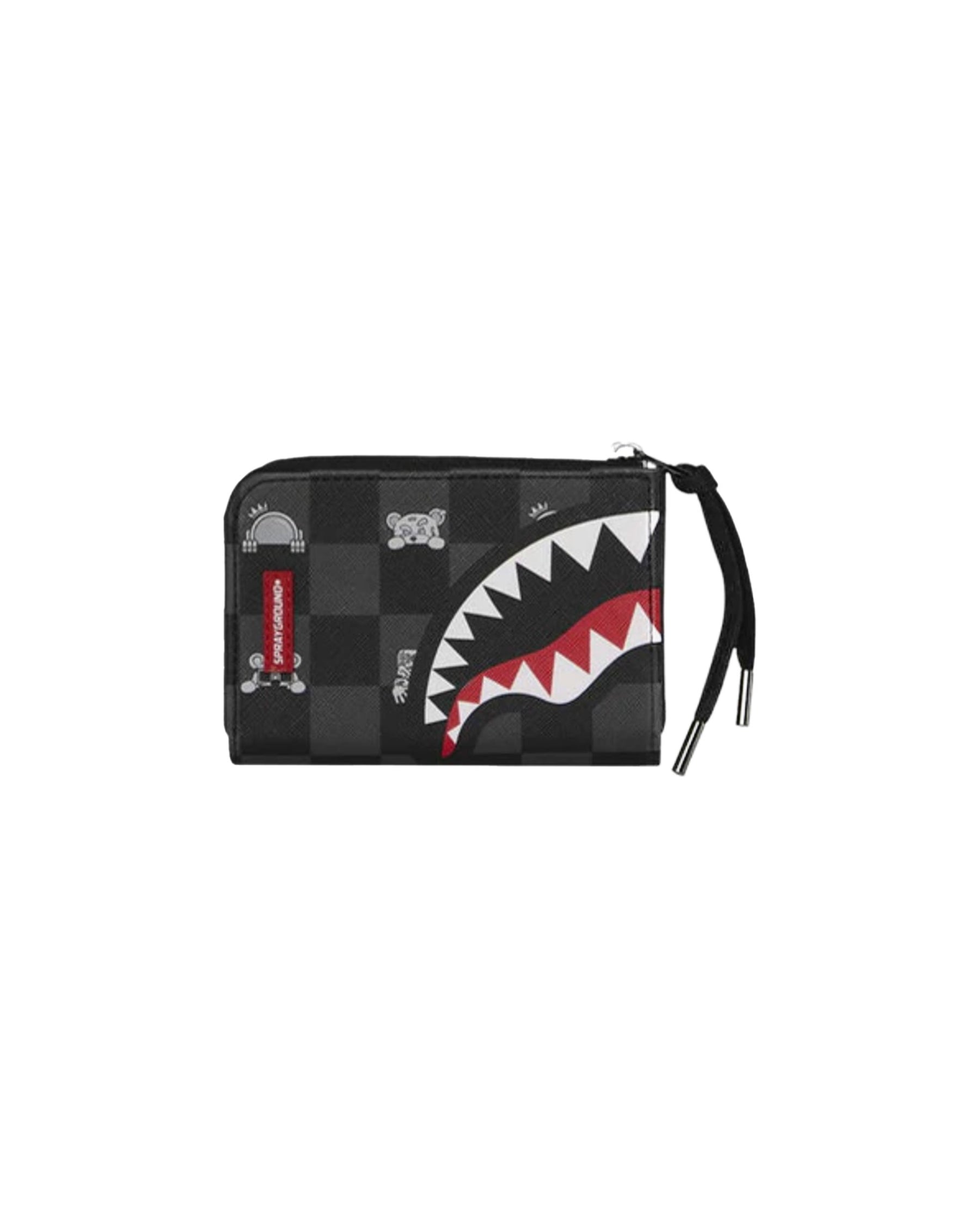 Portafogli Sprayground Gray Peeking Character Check Wallet