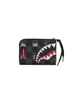 Portafogli Sprayground Gray Peeking Character Check Wallet