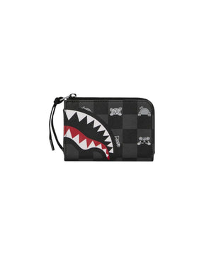 Portafogli Sprayground Gray Peeking Character Check Wallet