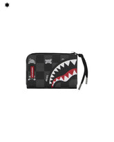 Portafogli Sprayground Gray Peeking Character Check Wallet