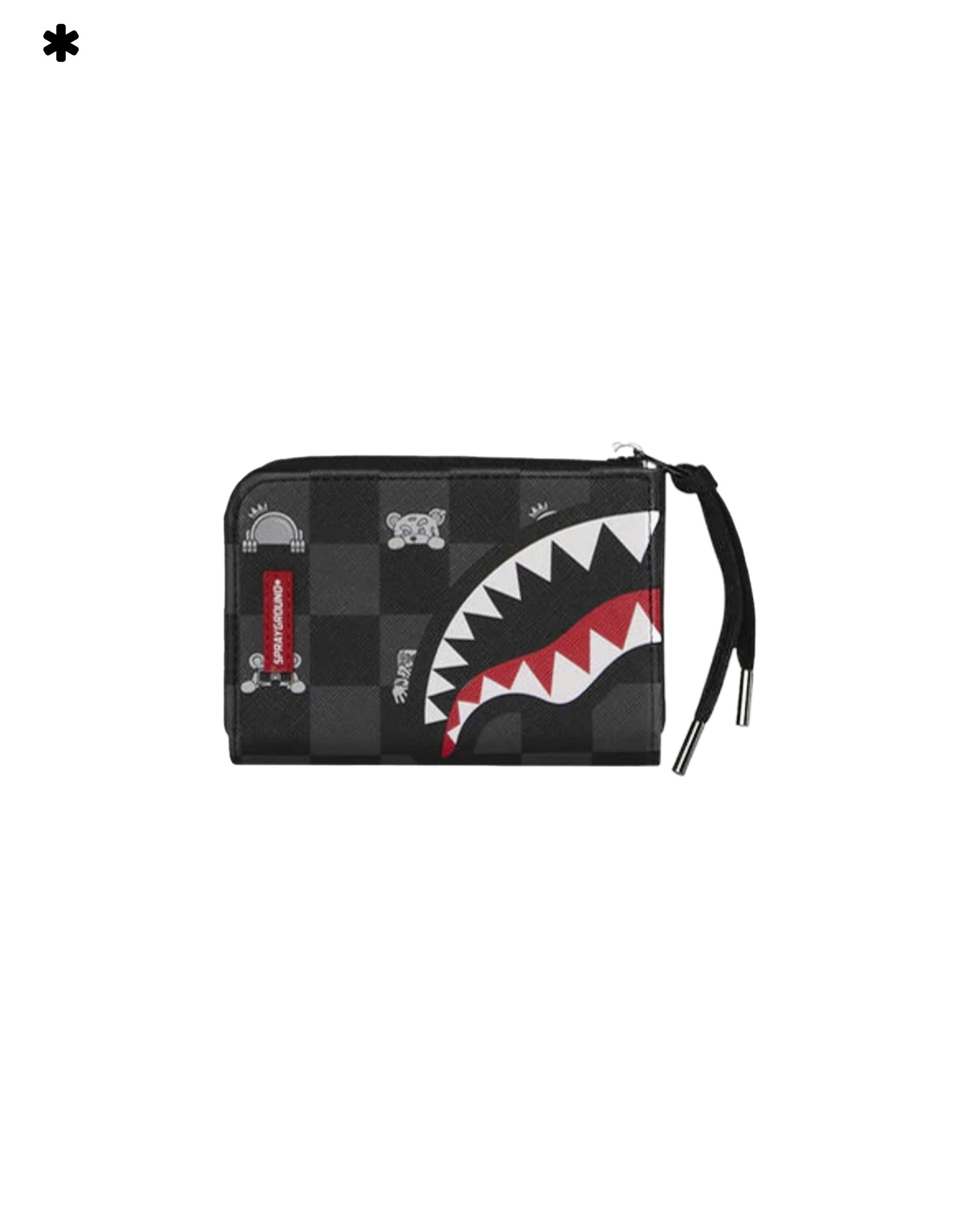 Portafogli Sprayground Gray Peeking Character Check Wallet