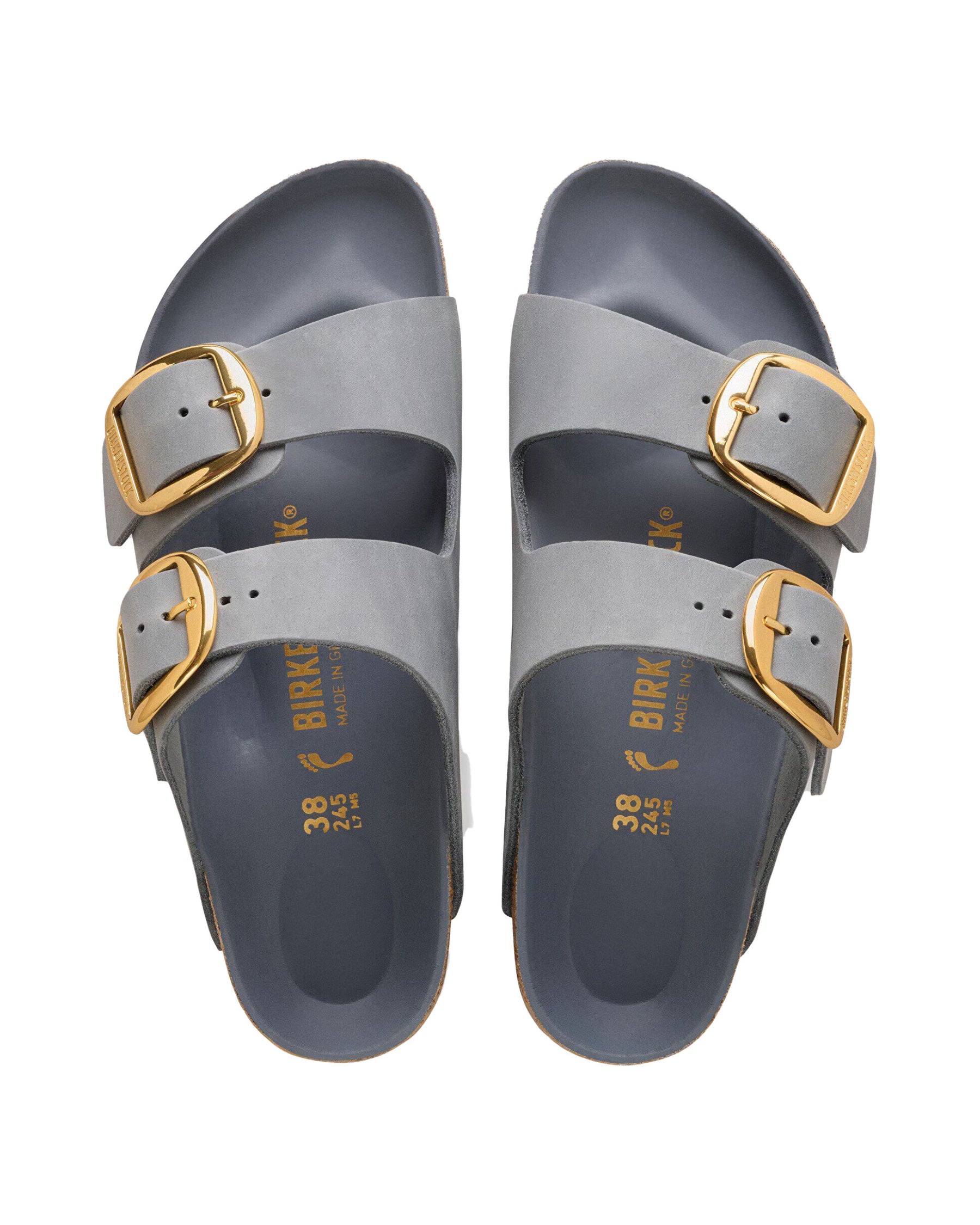 Sandals Birkenstock Arizona Big Buckle Basalt Gray Narrow Fit