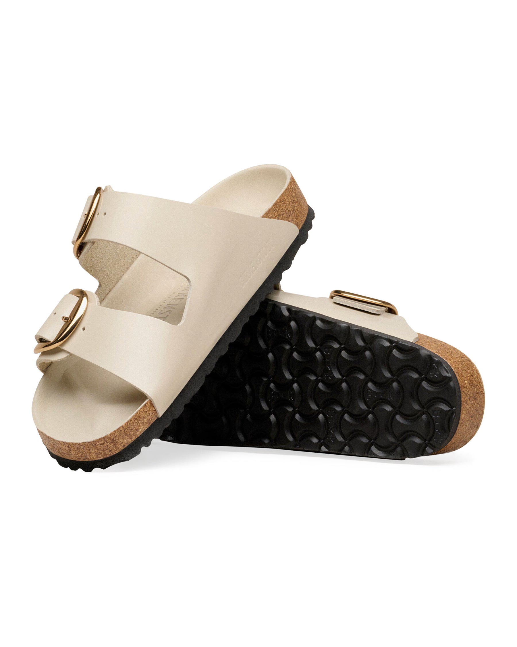 Sandals Birkenstock Arizona Big Buckle Beige Narrow Fit