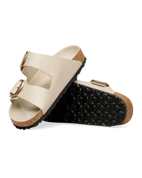 Sandals Birkenstock Arizona Big Buckle Beige Narrow Fit