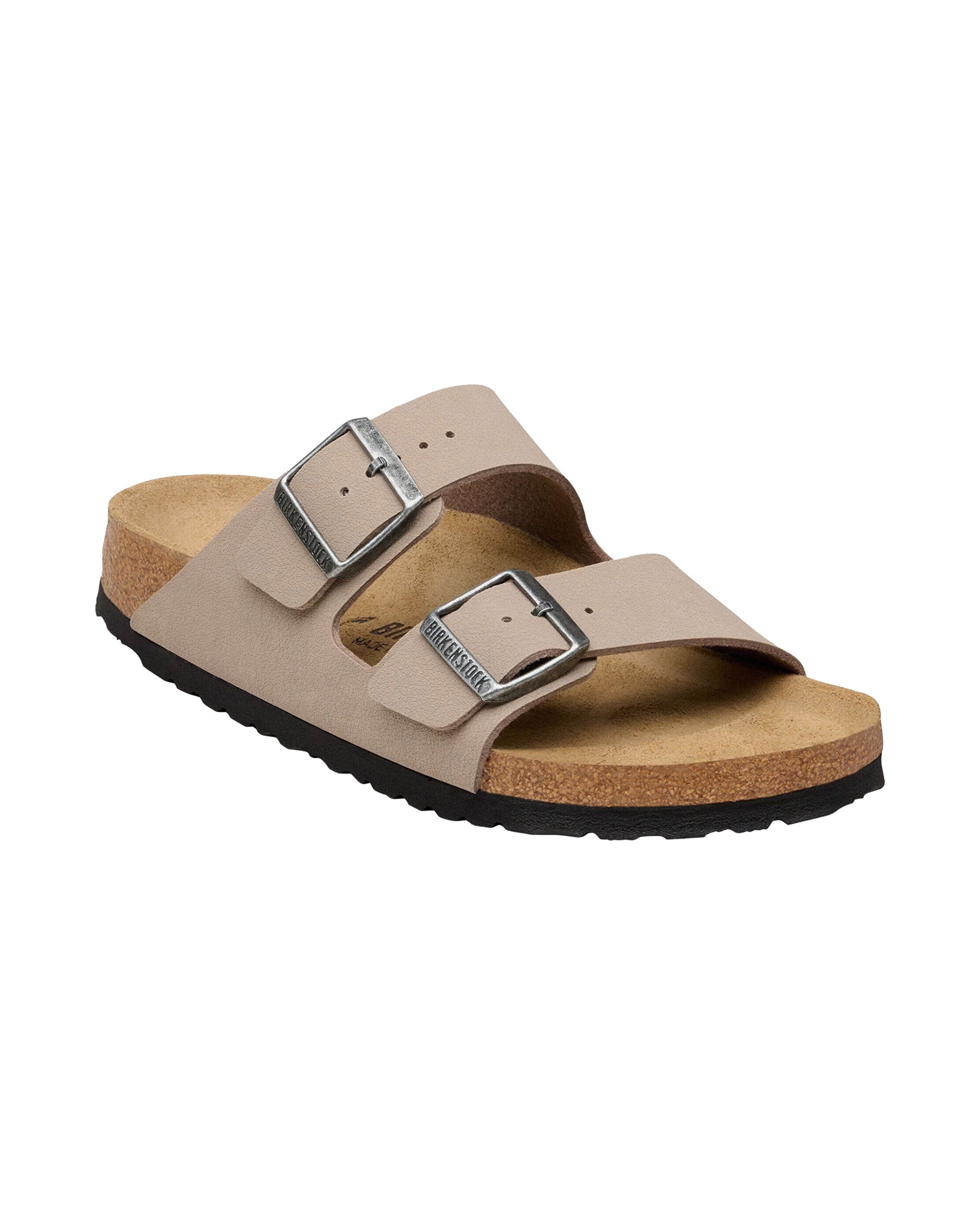 Sandals Birkenstock Arizona Gray Taupe Birkibuc Narrow Fit