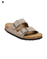 Sandals Birkenstock Arizona Gray Taupe Birkibuc Narrow Fit