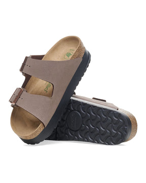 Sandali Birkenstock Arizona Pap Flex Platform Mocca