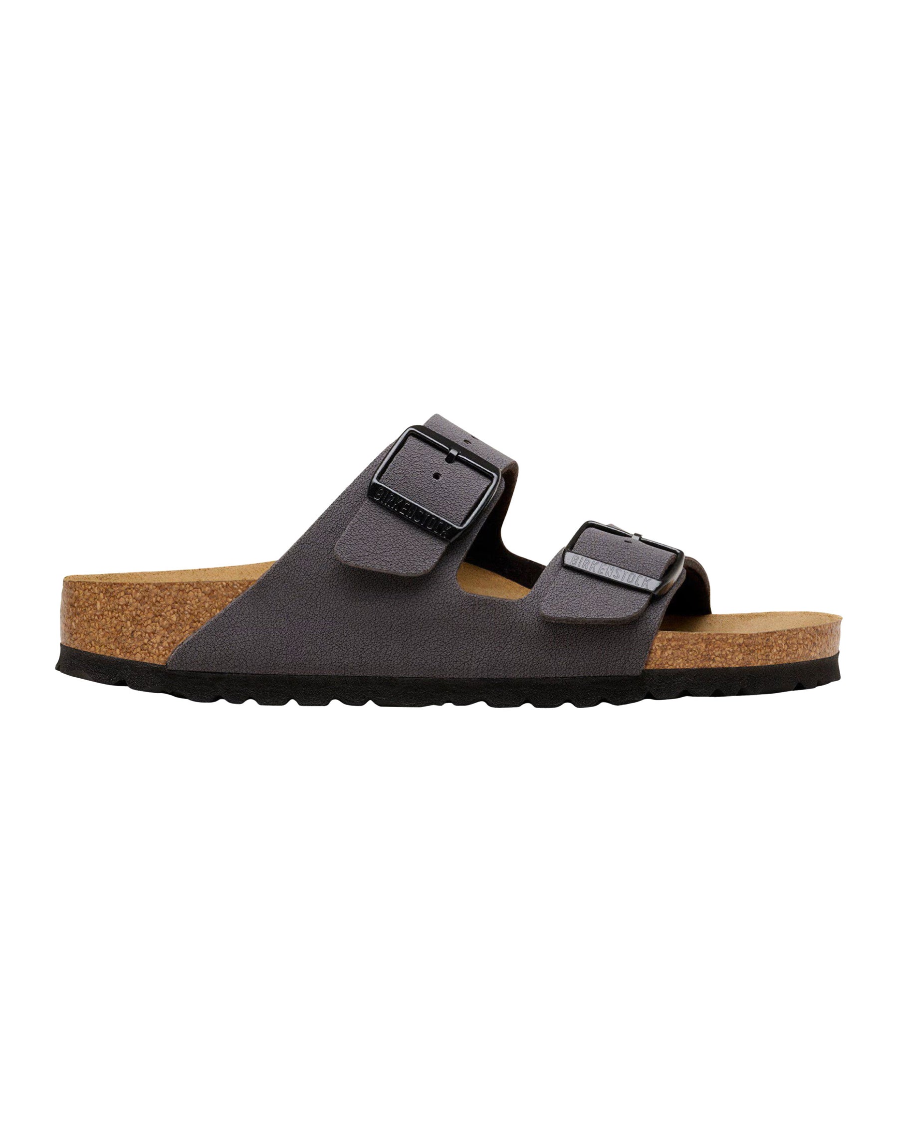 Sandals Birkenstock Arizona Velvet Gray Birkibuc Narrow Fit