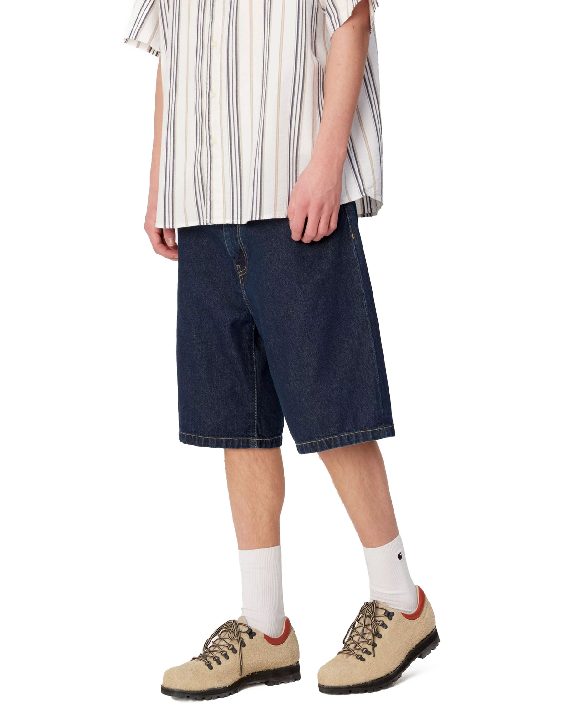 Short Uomo Carhartt Wip London Blu Rinsed