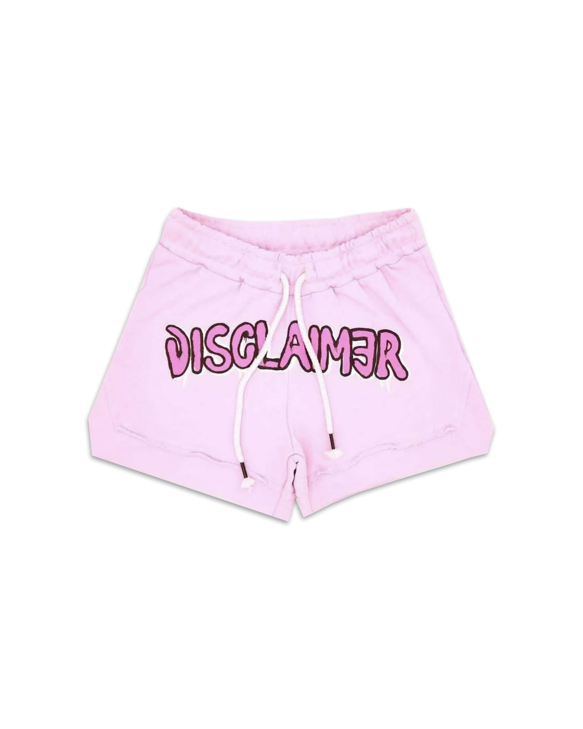 Woman Shorts Disclaimer Pink Big Logo