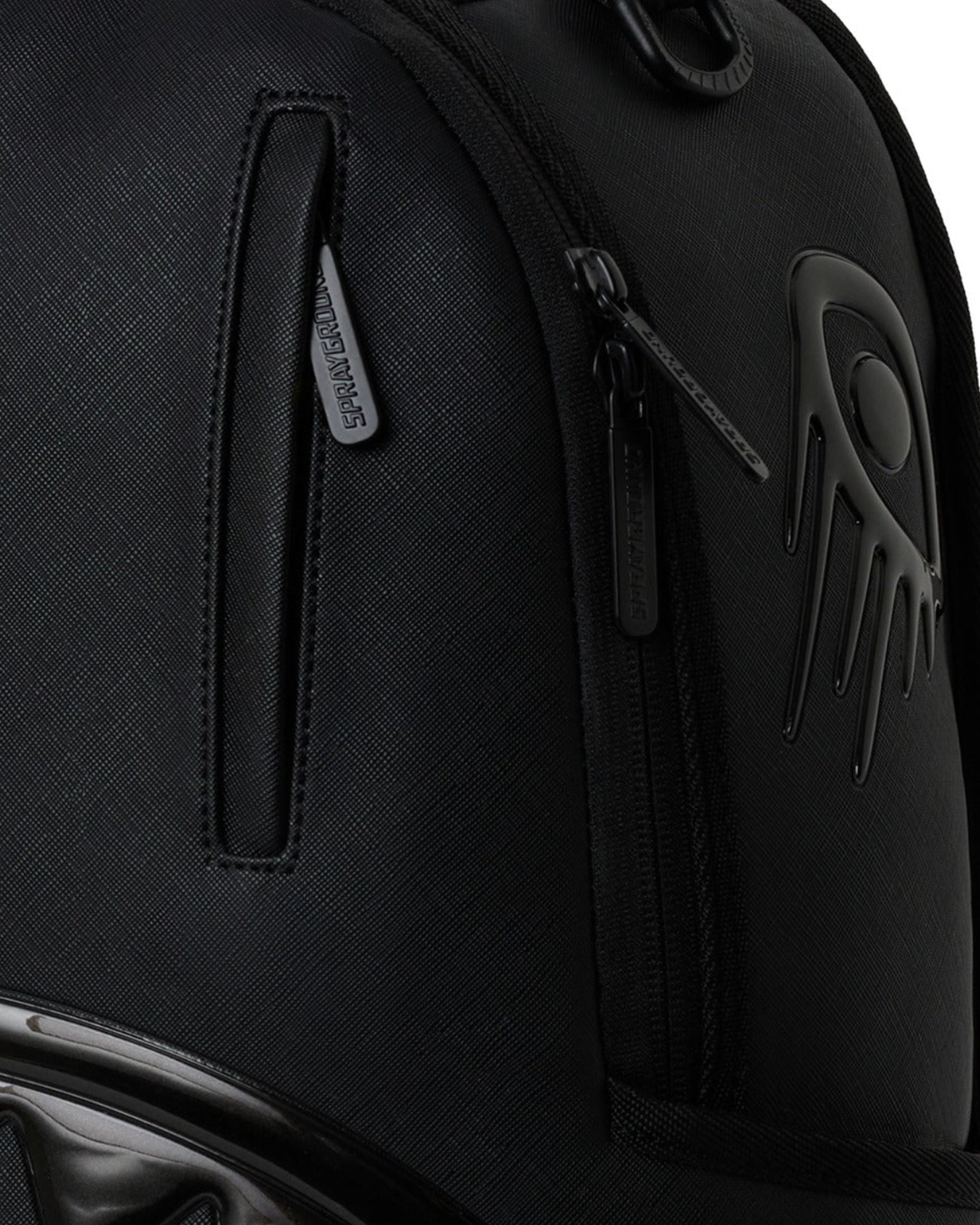 Sprayground Blacked Out Metallic Drip Backpack Black