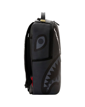 Sprayground Center Rip Revealing Gray Check Backpack Black