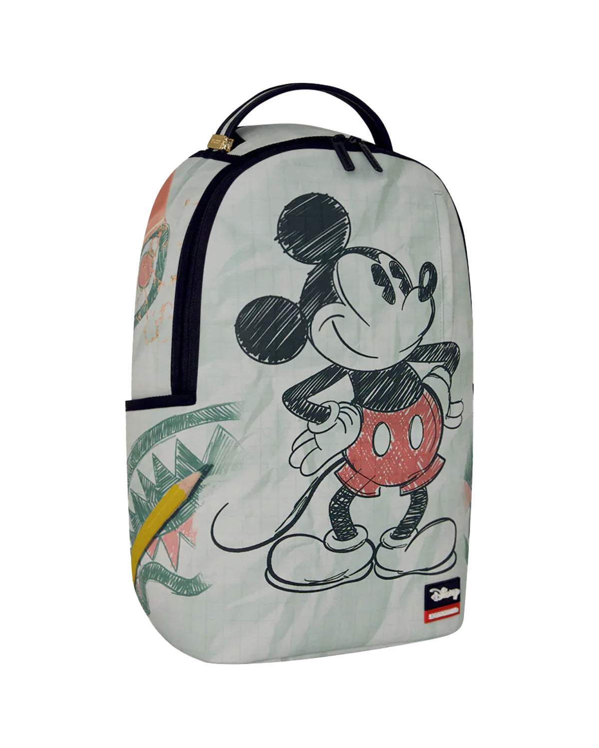 Sprayground Disney Old School Mickey Sketch Backpack White