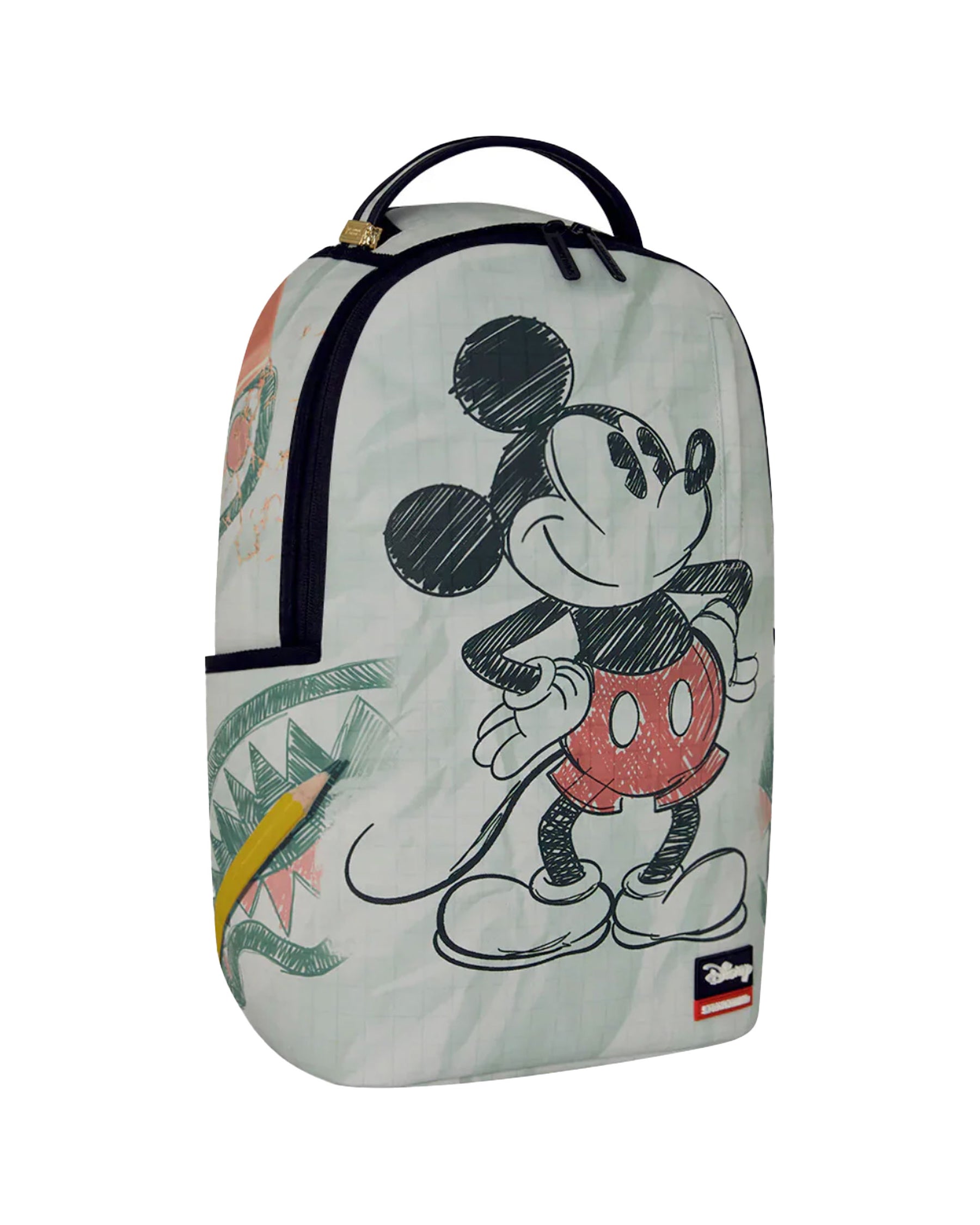 Sprayground Disney Old School Mickey Sketch Backpack White