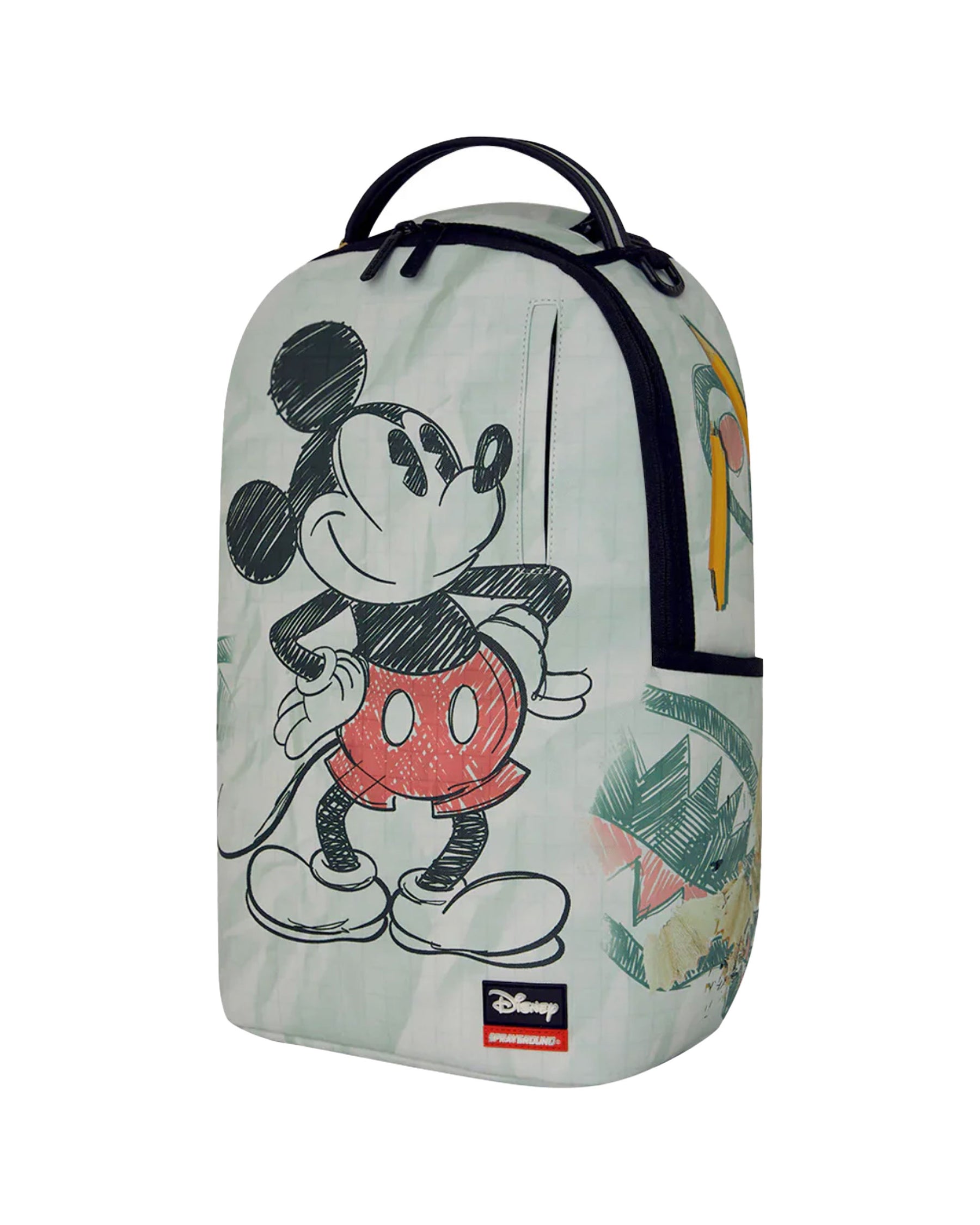 Sprayground Disney Old School Mickey Sketch Backpack White
