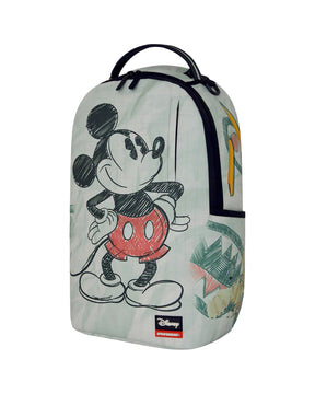 Sprayground Disney Old School Mickey Sketch Backpack White