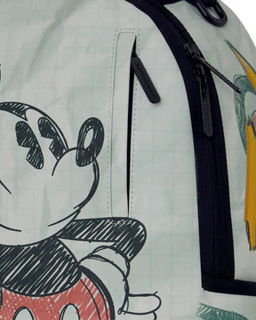 Sprayground Disney Old School Mickey Sketch Backpack White