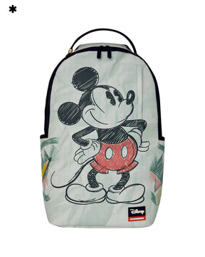 Sprayground Disney Old School Mickey Sketch Backpack White