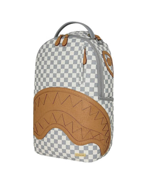 Sprayground Embossed Cream Check Backpack Beige