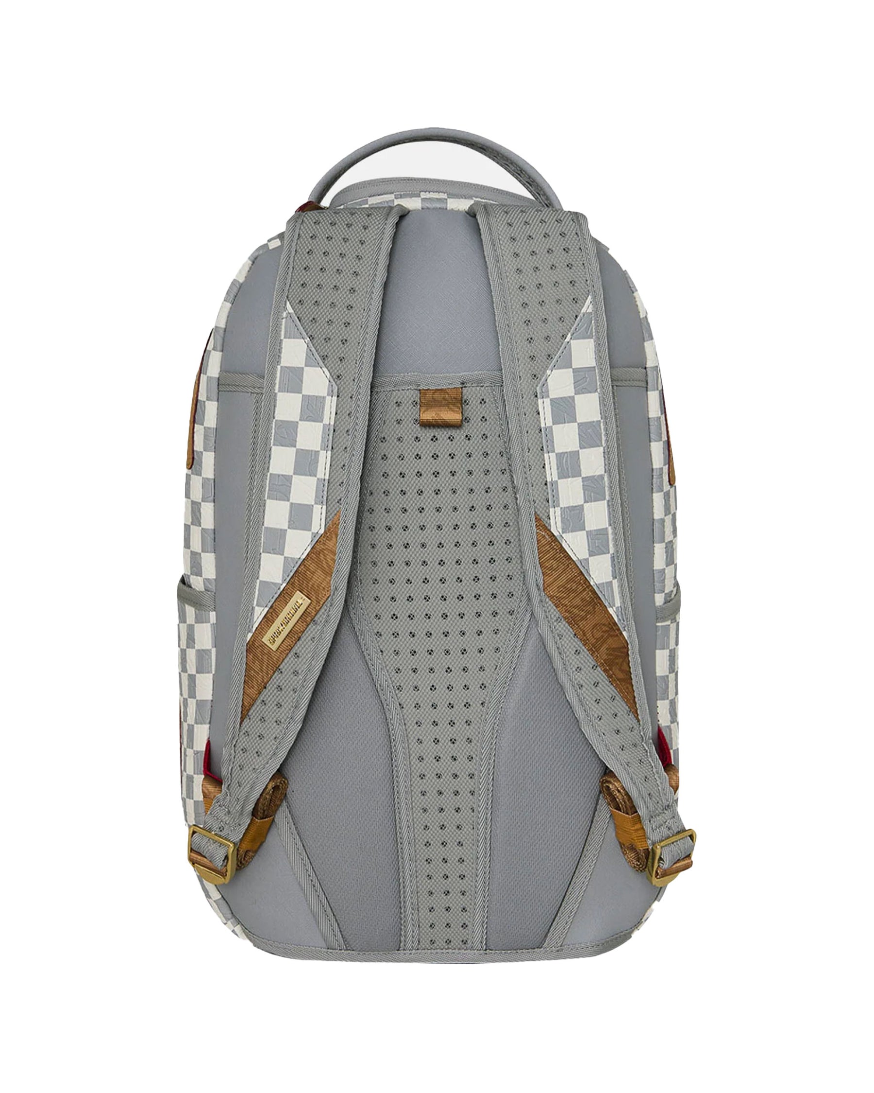 Sprayground Embossed Cream Check Backpack Beige