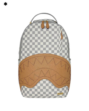 Sprayground Embossed Cream Check Backpack Beige