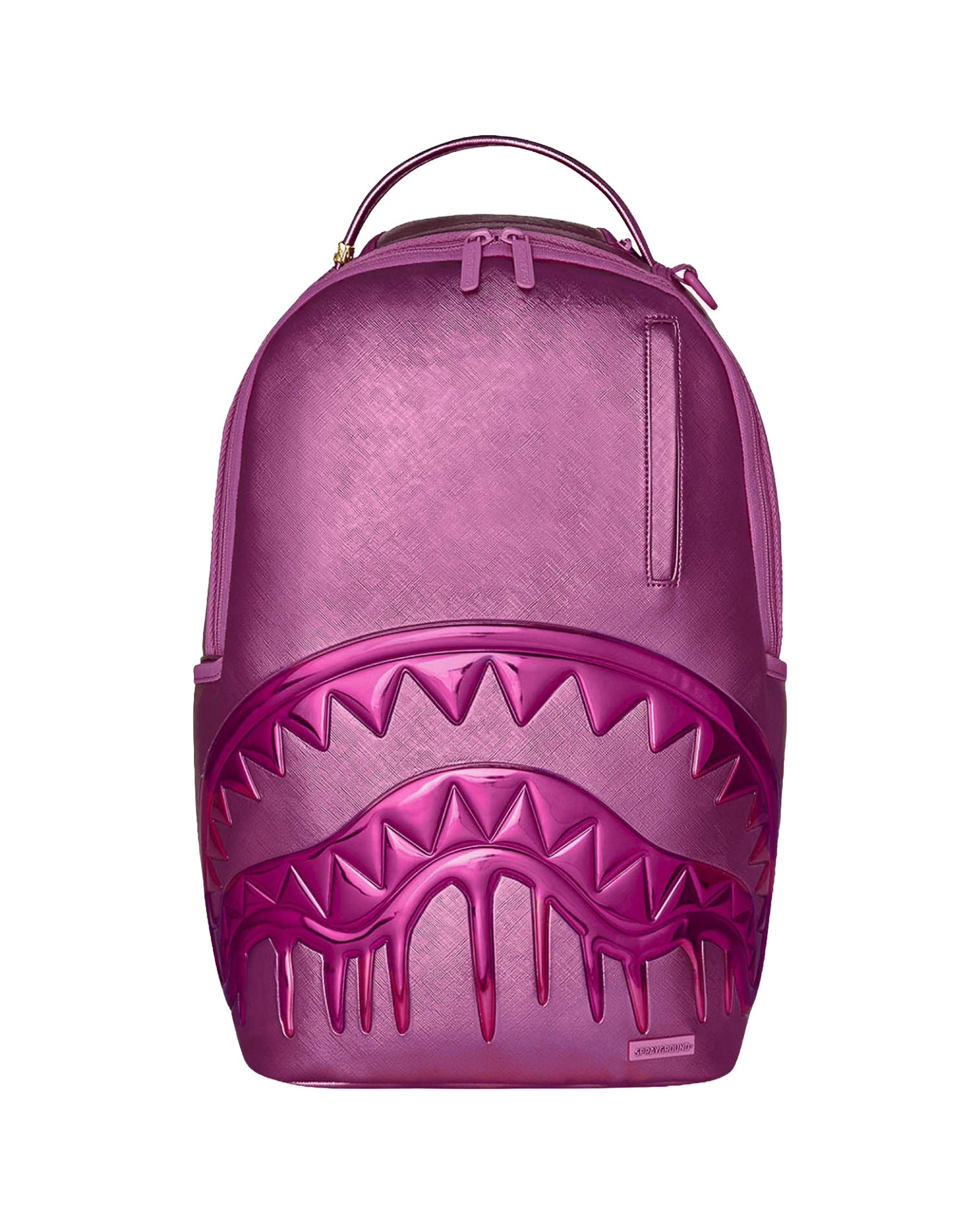 Sprayground Metallic Pink Metallic Drip Backpack