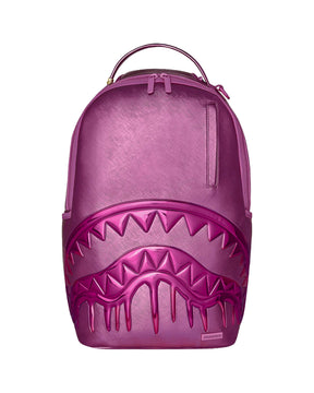 Sprayground Metallic Pink Metallic Drip Backpack