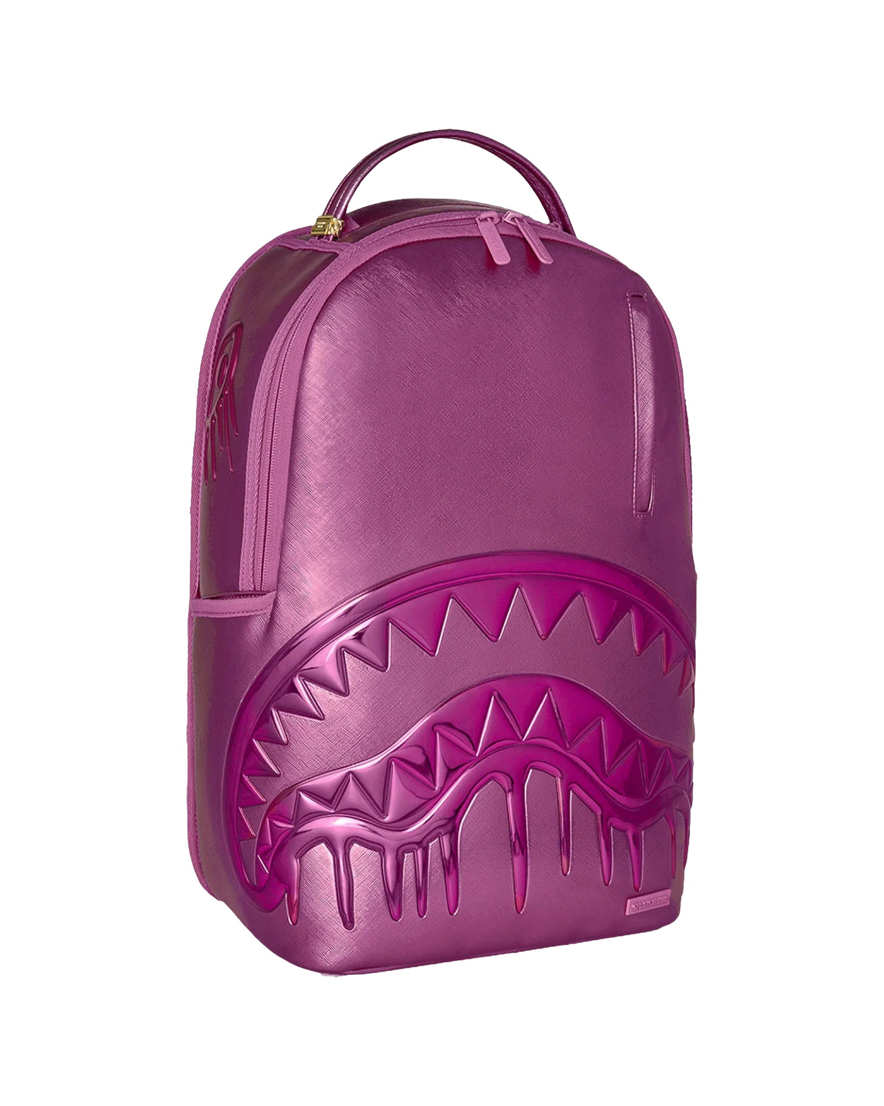 Sprayground Metallic Pink Metallic Drip Backpack