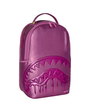 Sprayground Metallic Pink Metallic Drip Backpack