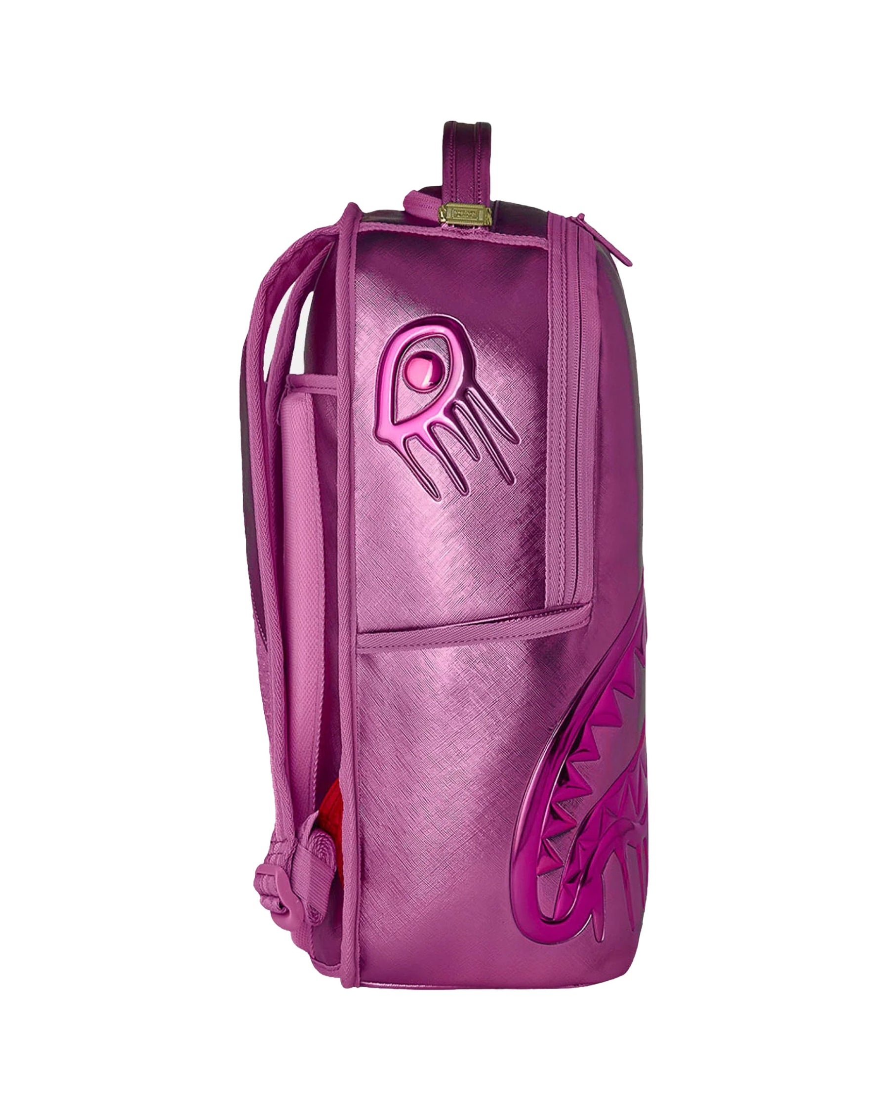 Sprayground Metallic Pink Metallic Drip Backpack