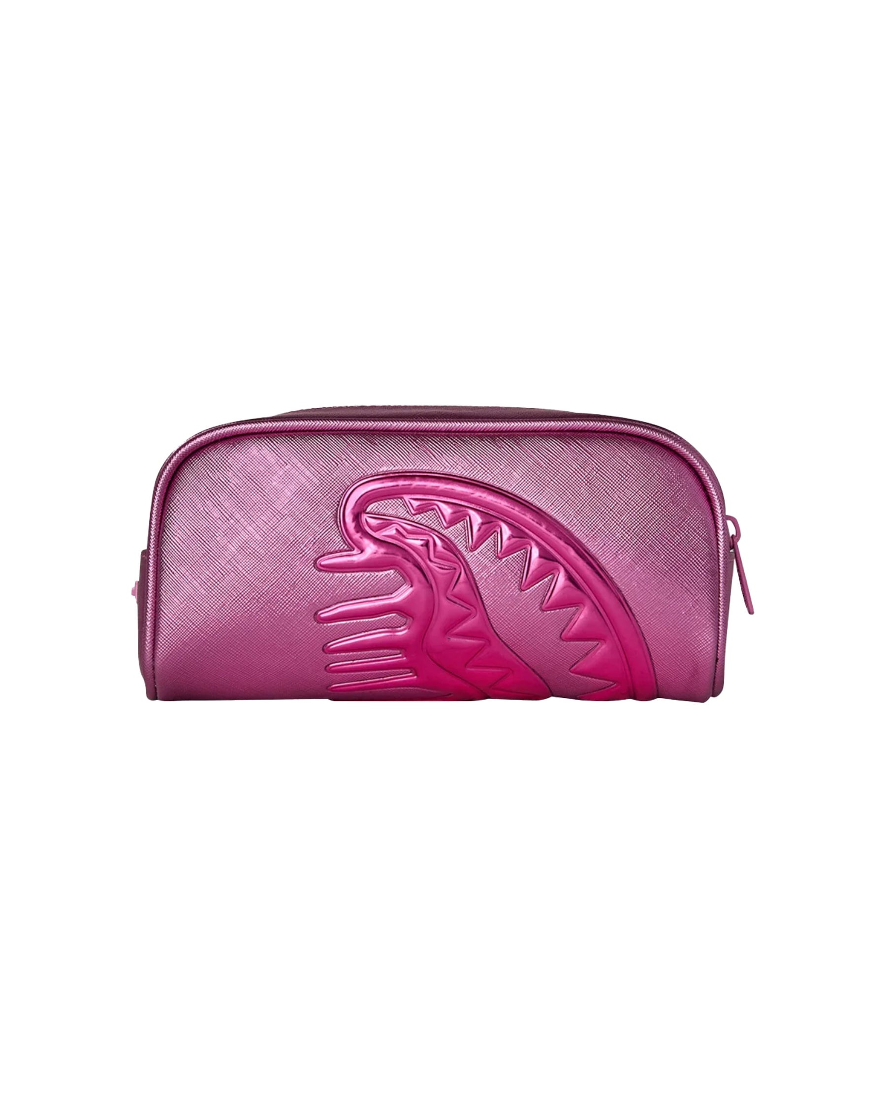 Sprayground Metallic Pink Metallic Drip Pouch Pink
