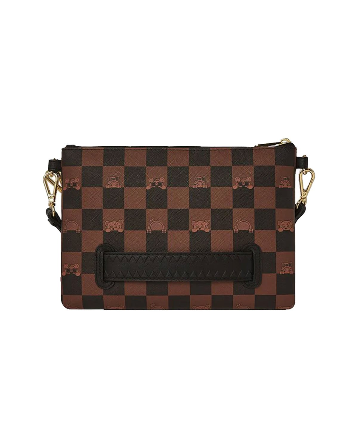 Sprayground Peeking Character Check Pouchette