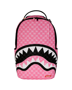 Sprayground Pink And Black Drip Check Dlxsv Backpack