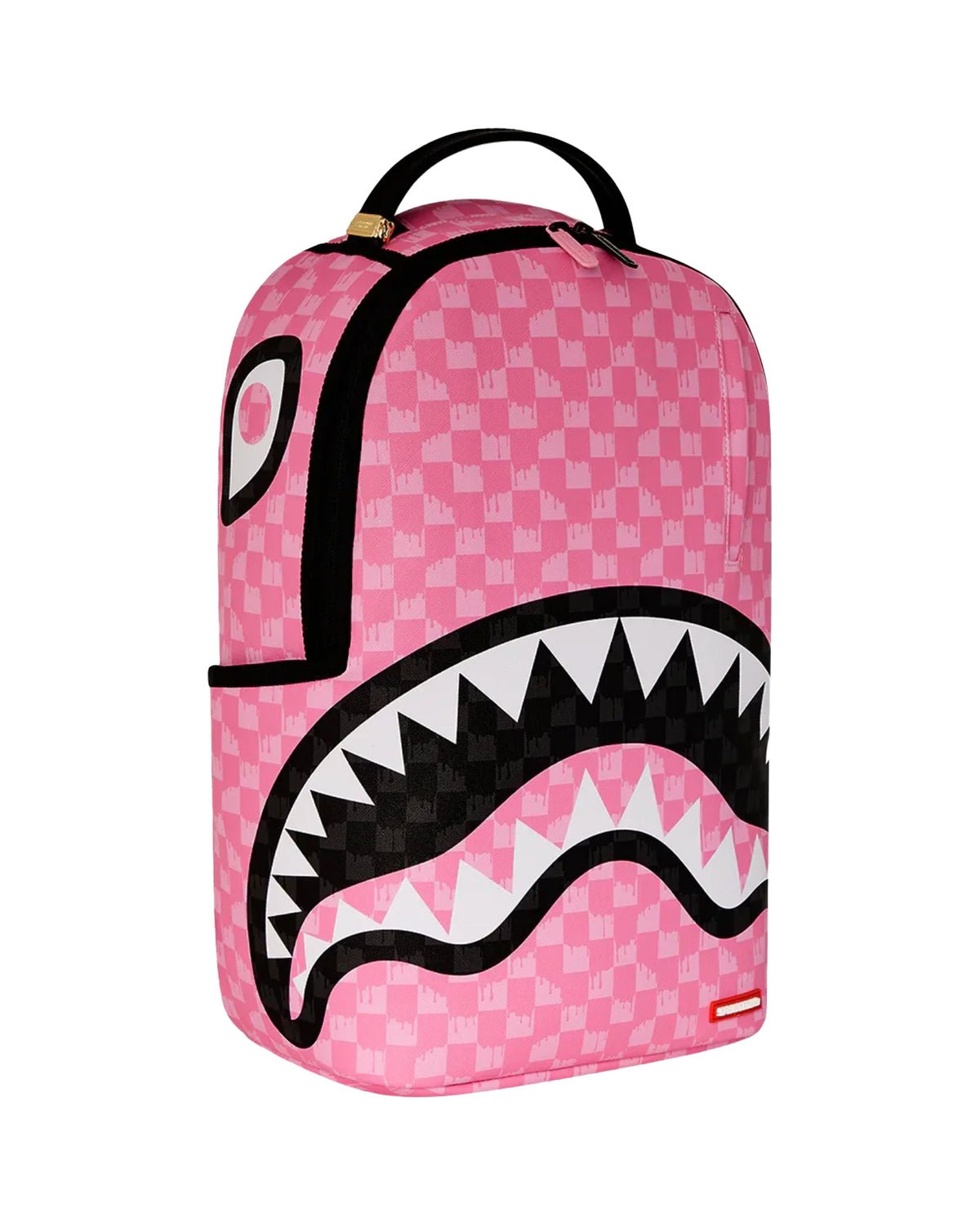 Sprayground Pink And Black Drip Check Dlxsv Backpack