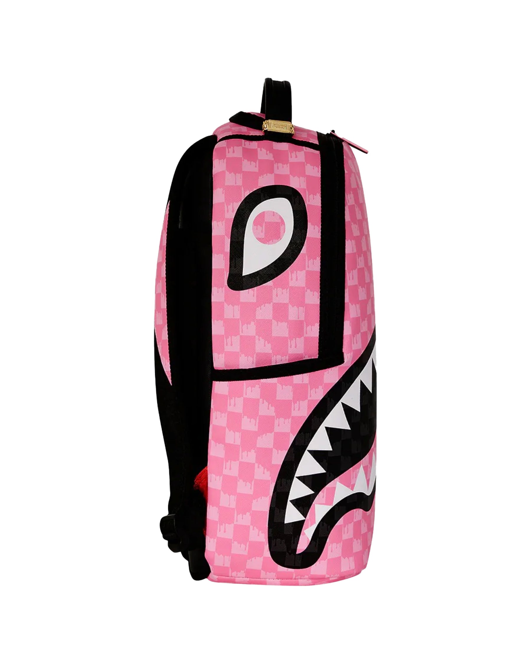 Sprayground Pink And Black Drip Check Dlxsv Backpack