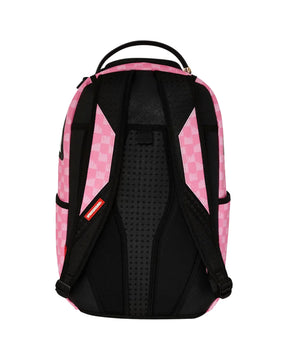 Sprayground Pink And Black Drip Check Dlxsv Backpack