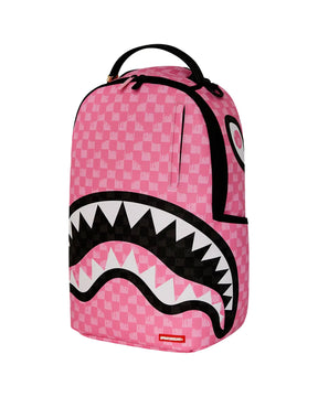 Sprayground Pink And Black Drip Check Dlxsv Backpack