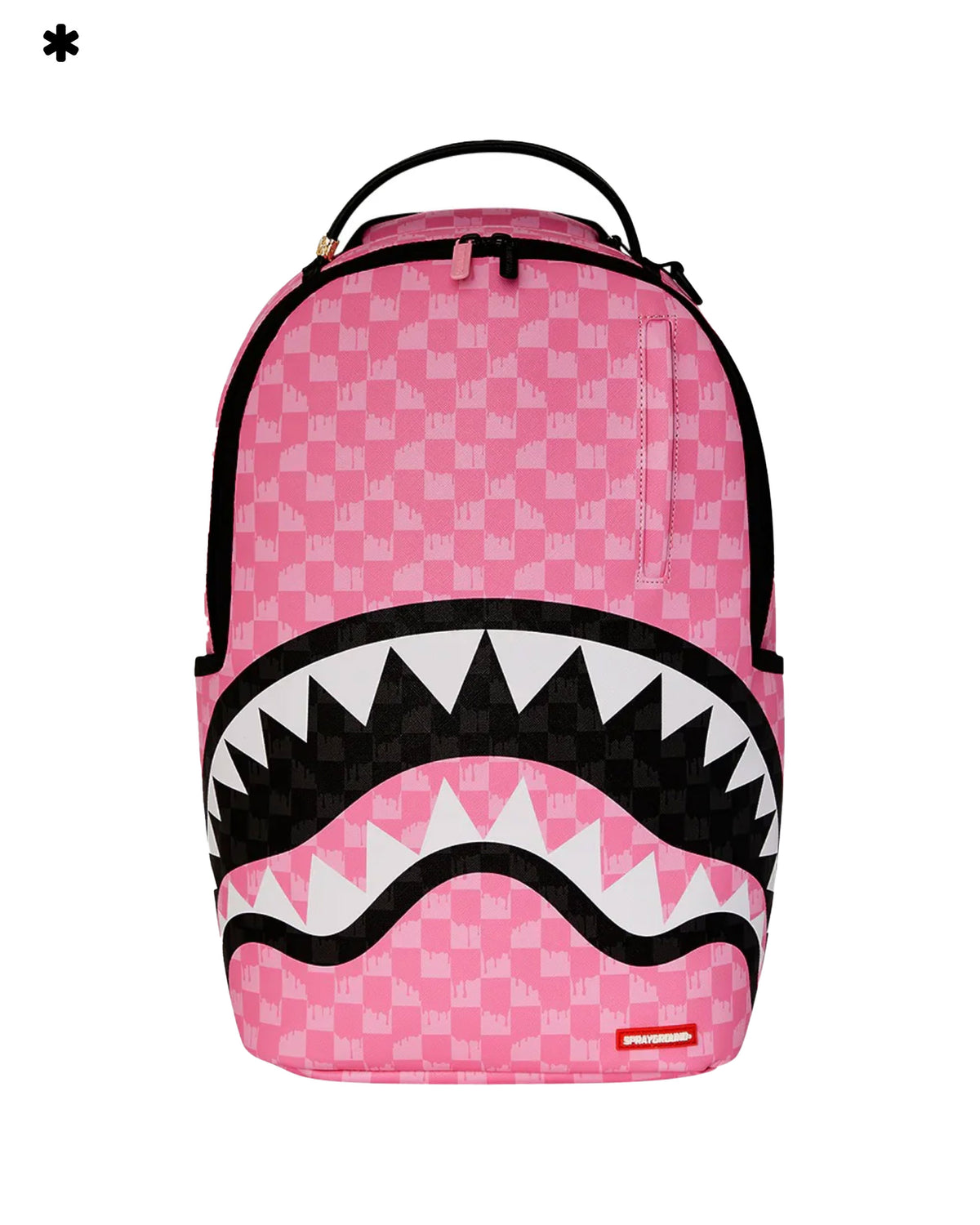 Sprayground Pink And Black Drip Check Dlxsv Backpack