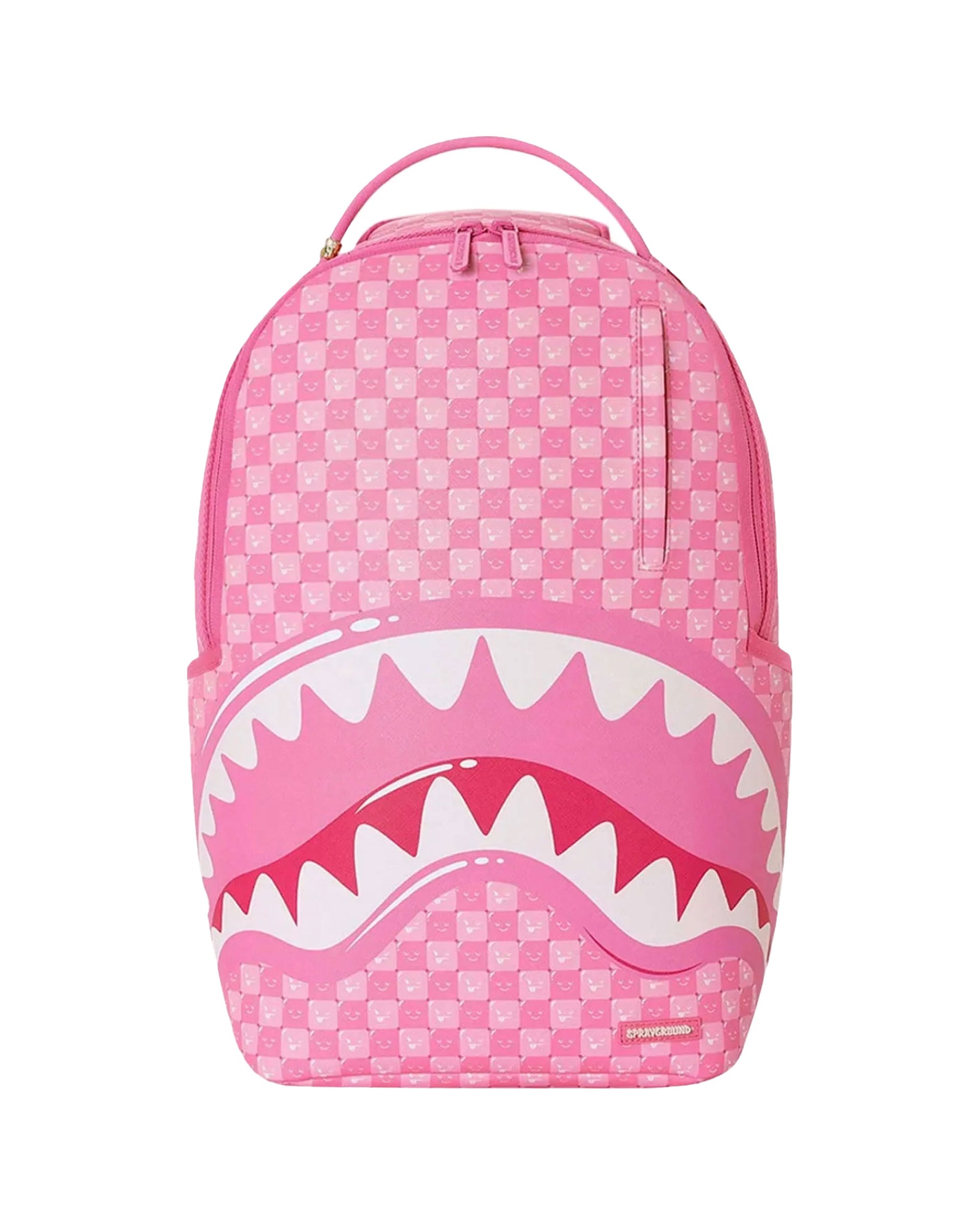Sprayground Pink New Check Faces Backpack