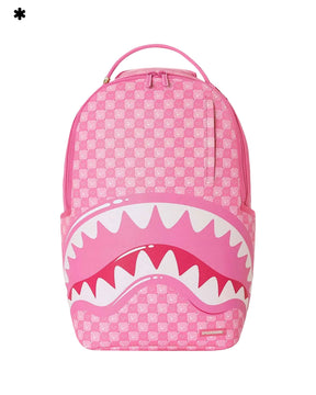 Sprayground Pink New Check Faces Backpack