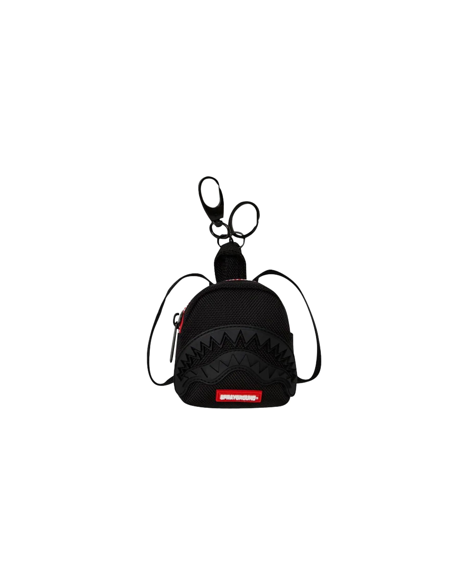 Sprayground Printed Zipper Shark Keychain