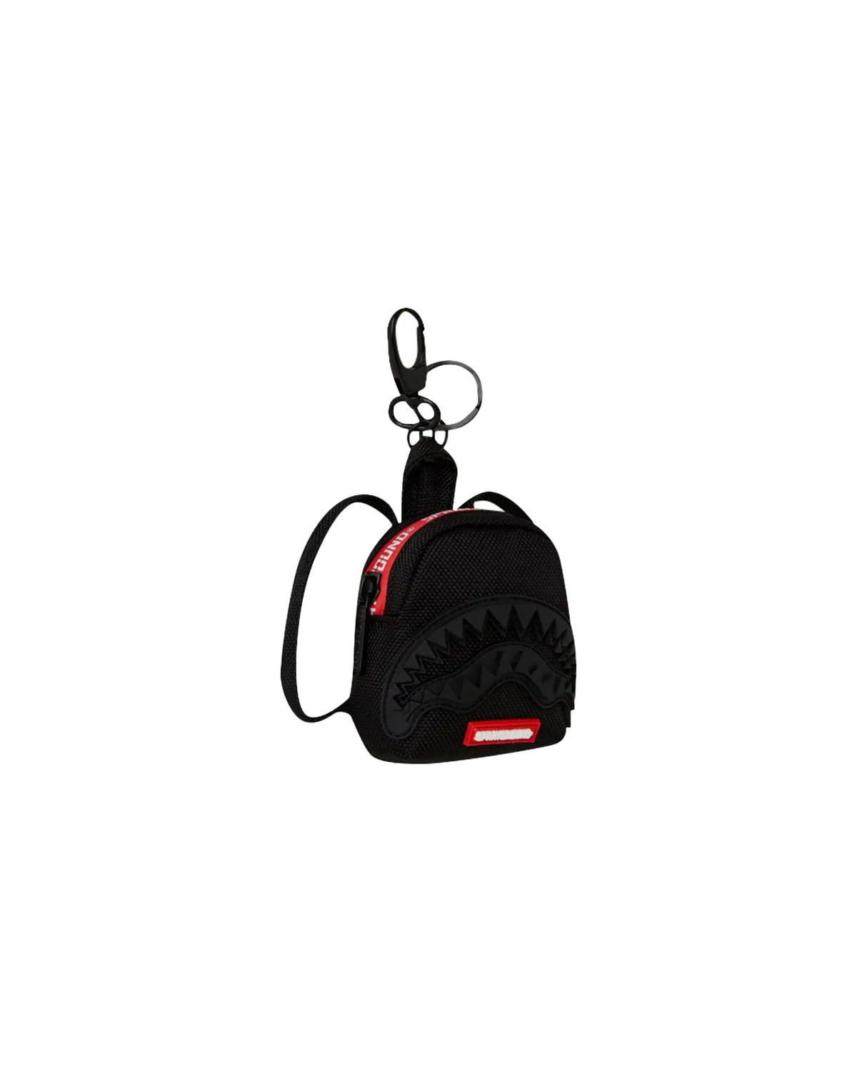 Sprayground Printed Zipper Shark Keychain