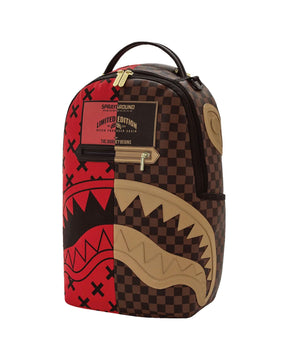 Sprayground Reverse Half Split Backpack Marrone Rosso