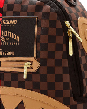 Sprayground Reverse Half Split Backpack Marrone Rosso