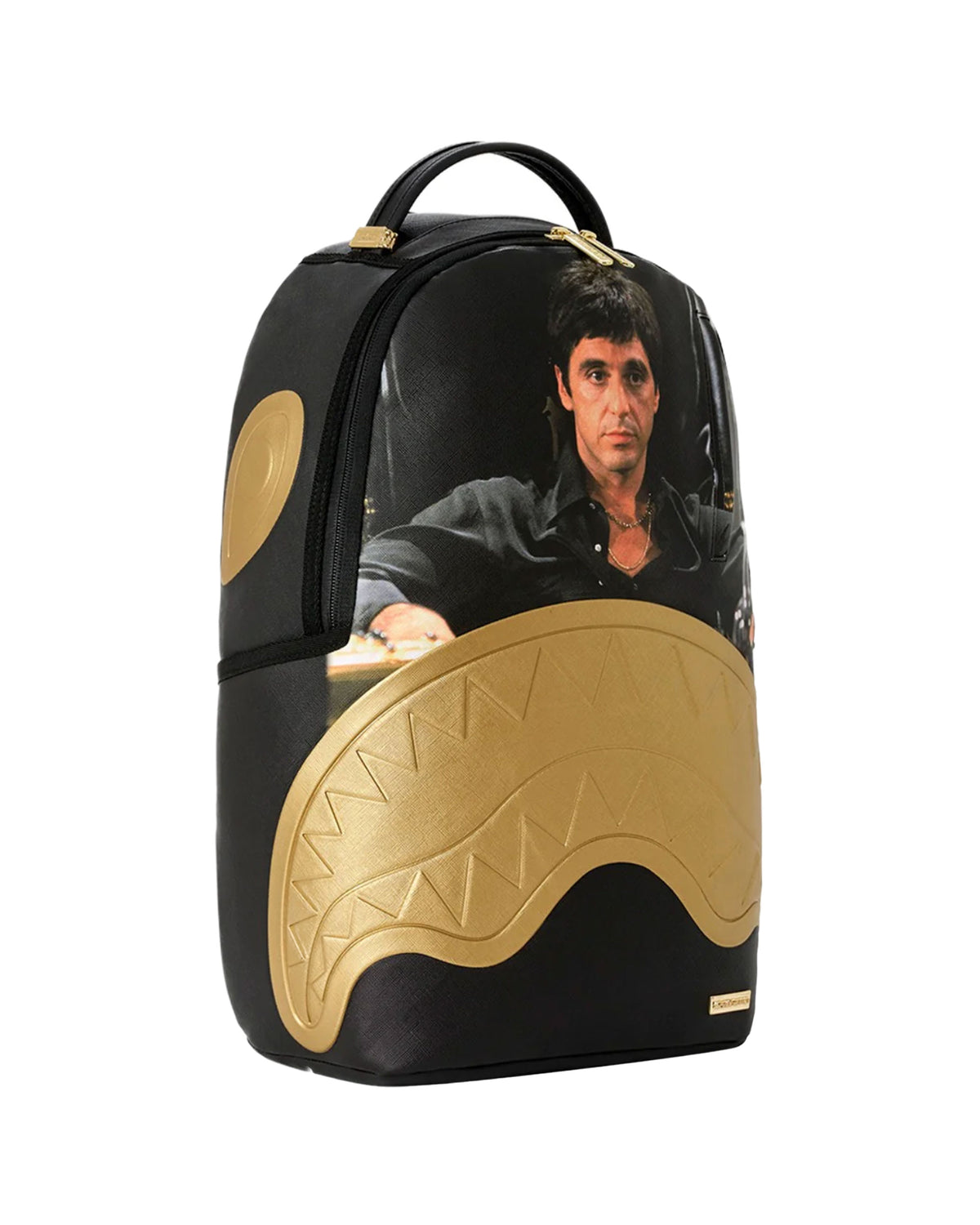 Sprayground Scarface Gold Embossed Backpack Black