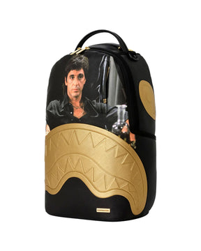 Sprayground Scarface Gold Embossed Backpack Black
