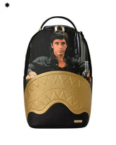 Sprayground Scarface Gold Embossed Backpack Black