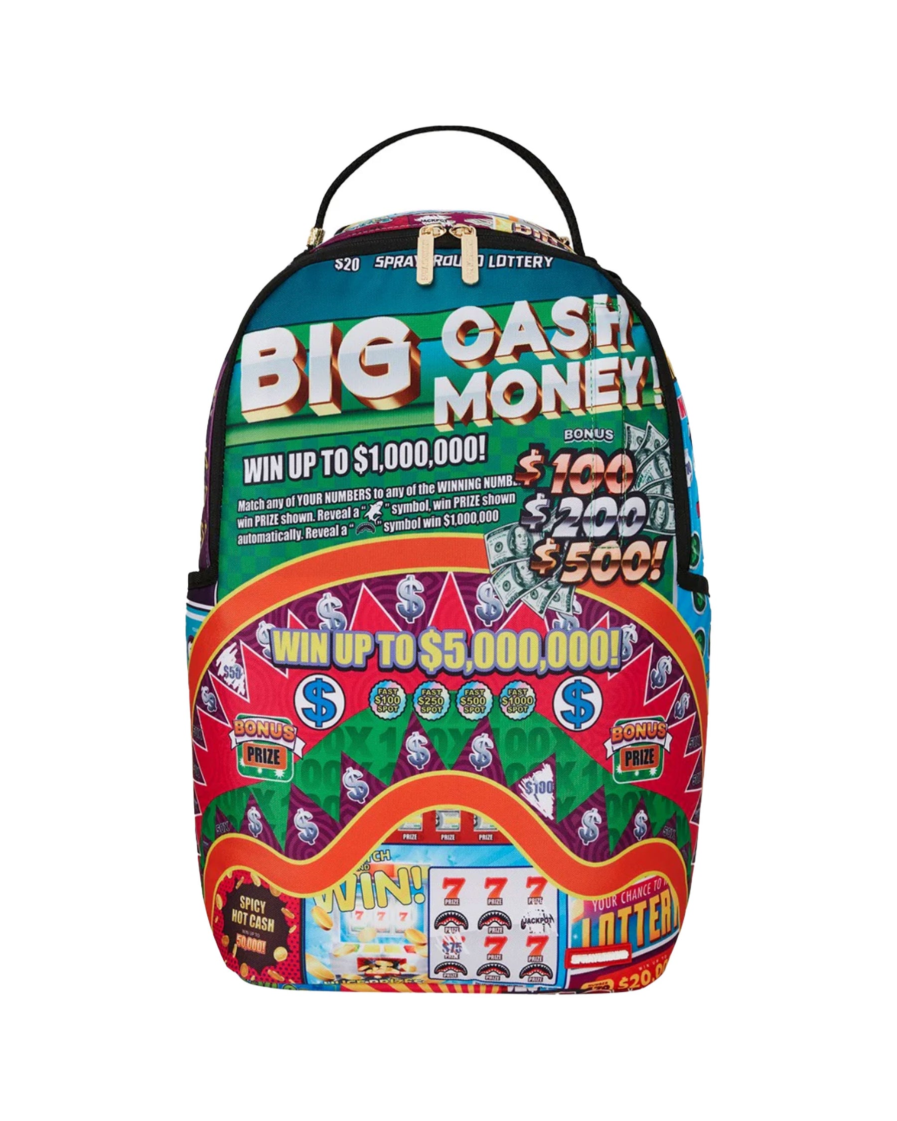 Sprayground Scratch Off Shark Backpack Multicolor