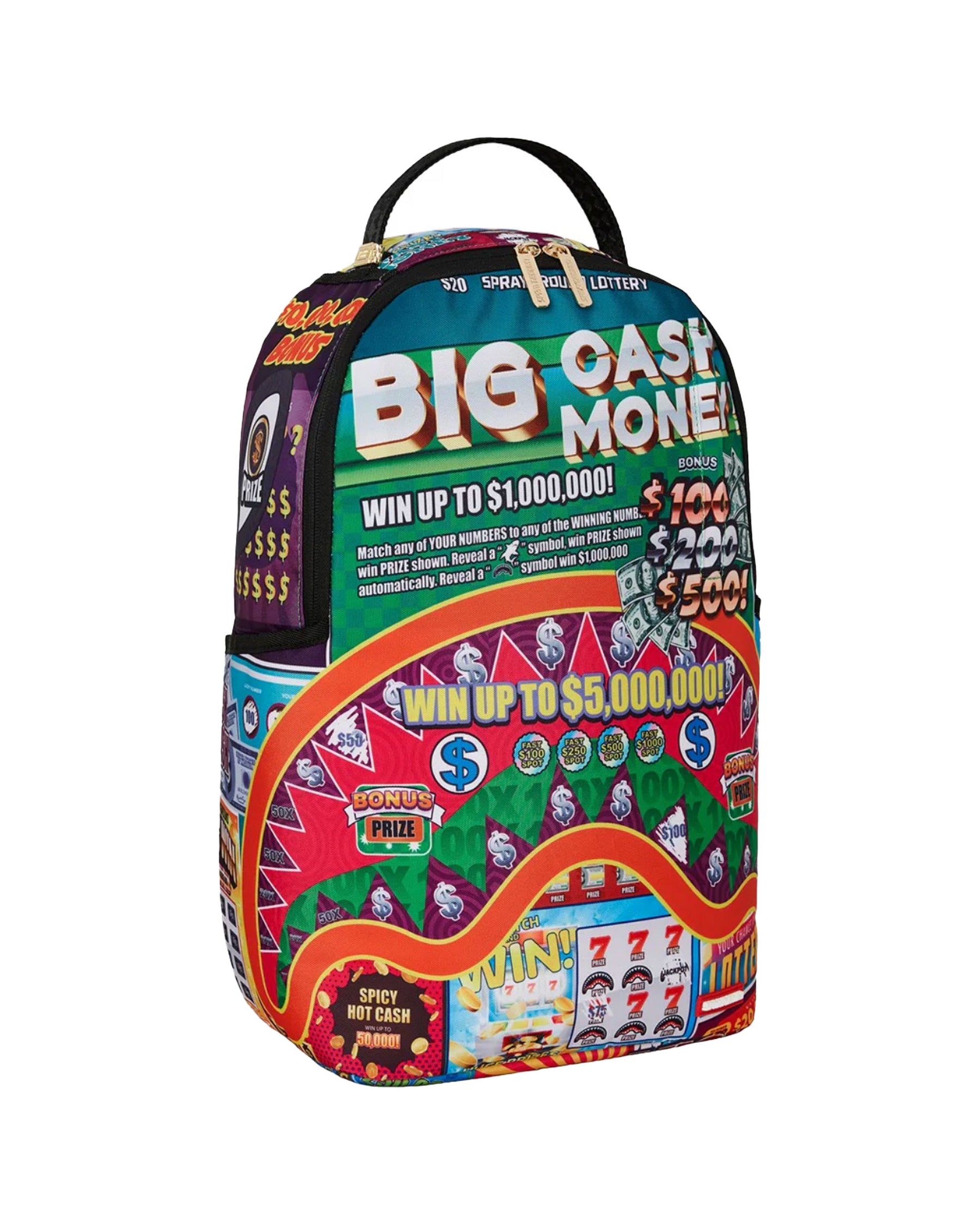 Sprayground Scratch Off Shark Backpack Multicolor