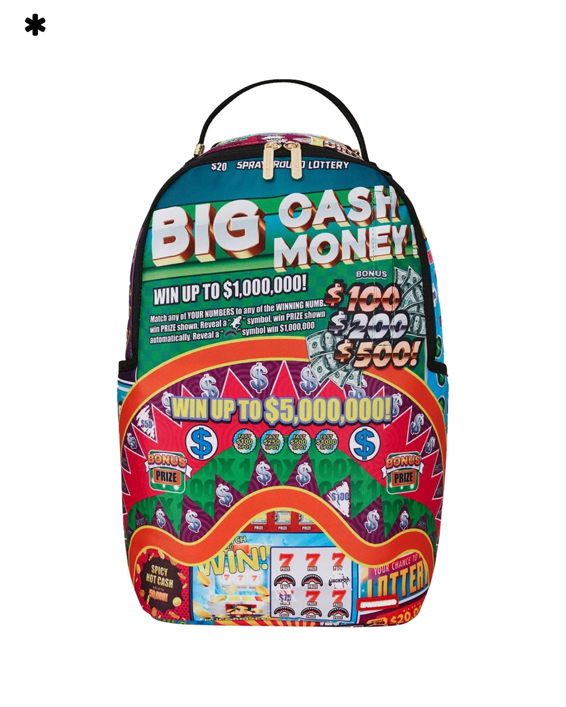 Sprayground Scratch Off Shark Backpack Multicolor